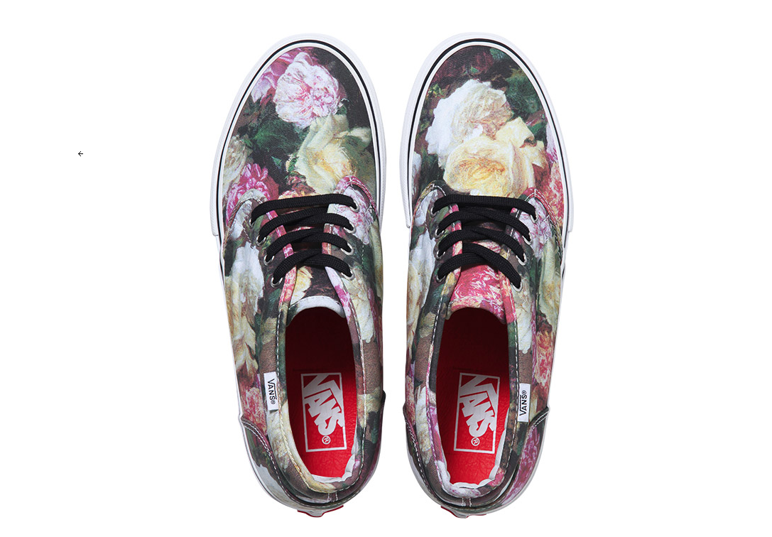 Juxtapoz Magazine - Supreme x Vans incorporate Peter Saville's